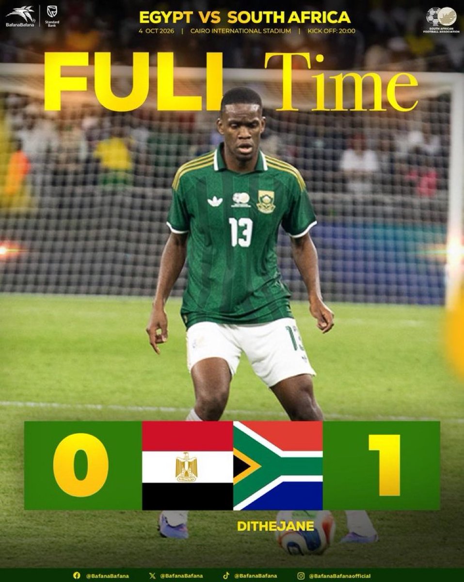 OptaJabu's tweet photo. 1 - Bafana Bafana have lost only one of their last eight games v Egypt (P8 W5 D2 L1 since 2011). Joy. https://t.co/MVavtrHDaX