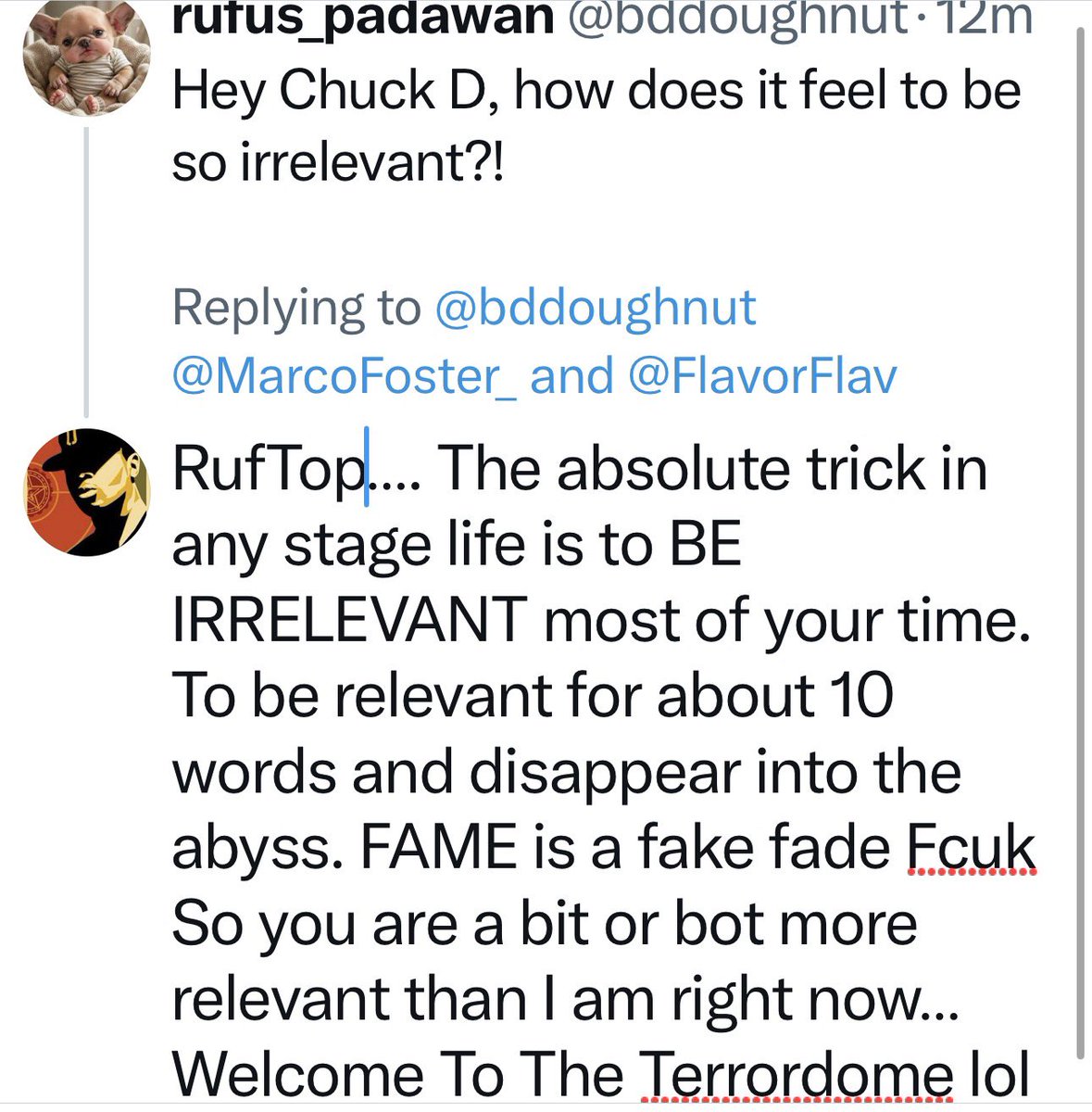 MrChuckD's tweet photo. FAME https://t.co/QVI35VK6Qc