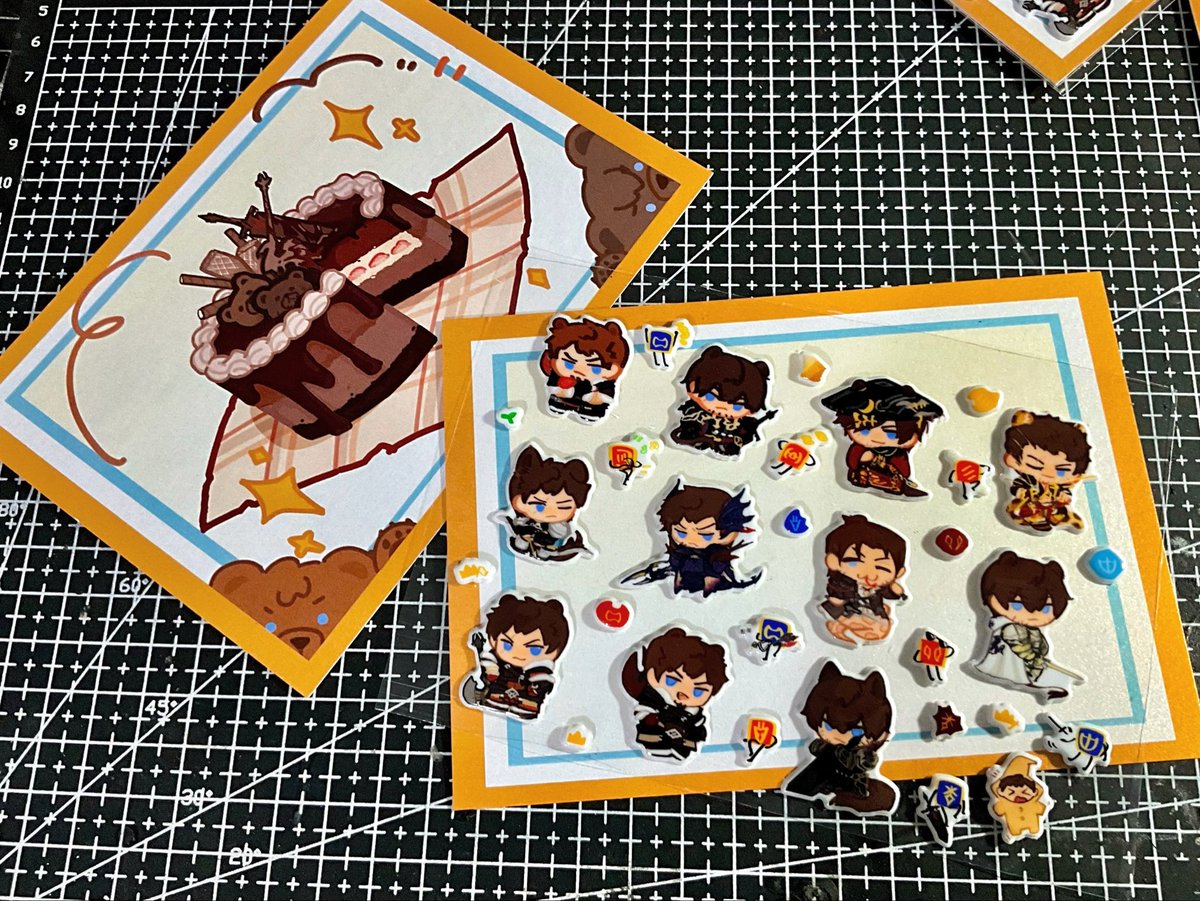 FuliFlavorRoll's tweet photo. #FF14 顺带一提这套图是之前做了泡泡贴的，很可爱，， https://t.co/OqKAolAXFH