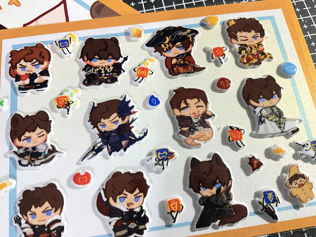 FuliFlavorRoll's tweet photo. #FF14 顺带一提这套图是之前做了泡泡贴的，很可爱，， https://t.co/OqKAolAXFH