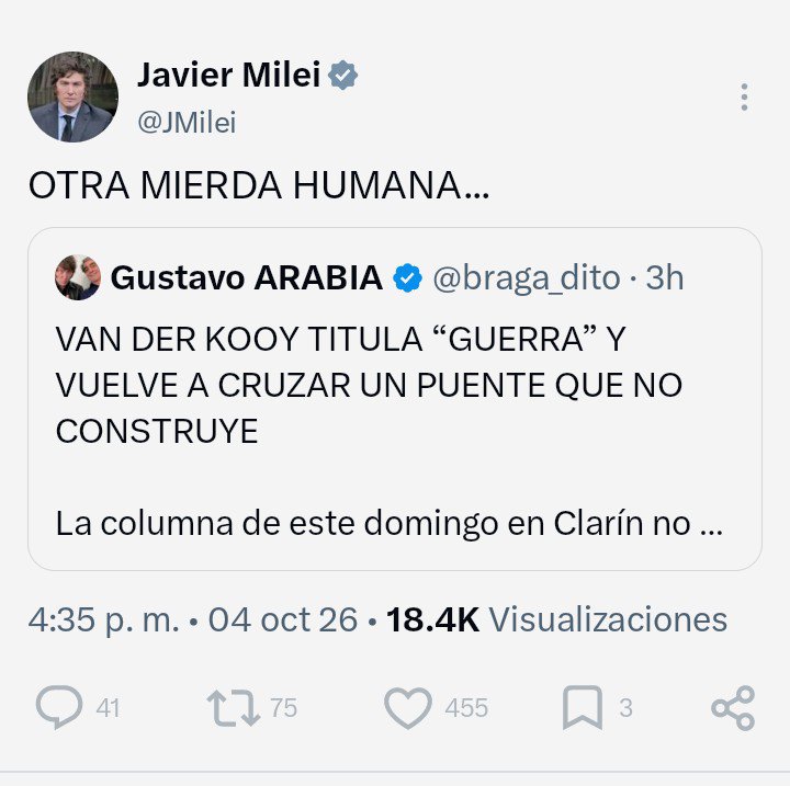 charlescaissa's tweet photo. A ver en qué anda nuestro Presiden...
Irremediablemente gagá. https://t.co/XsQNOacRb3