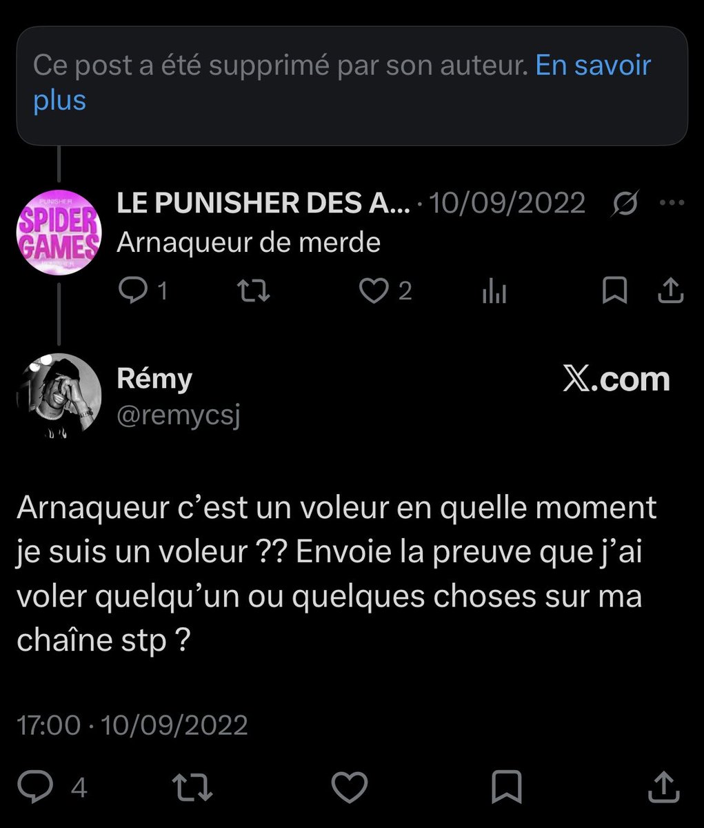 00da813d's tweet photo. @remycsj @felzkk10 @jeff44000 En 2022, tu te faisais déjà traiter d’arnaqueur sous tes tweets (aujourd’hui supprimés) 🤡 https://t.co/qHMmH5AsyU