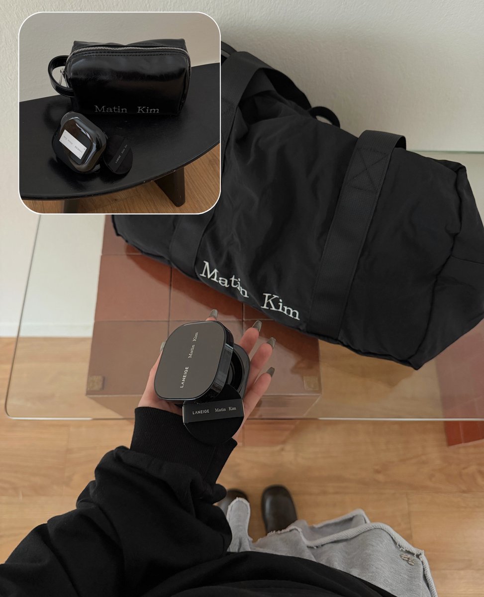iswish_store's tweet photo. Laneige x Matin kim neo cushion + duffle bag 🗯️     

˚꒰ รุ่นคอลแลปสุดปัง! คูชั่นตัวดังมาในธีมออลแบล็ค +gift duffle bag ของ matin kim สุดลิมิเตด ᵎᵎ      

• 21C  • 21W • 23N  

.ᐟ SET ละ 1,490 free ems 🍃 𓂃⋆ https://t.co/mPQ0dhpq7d
