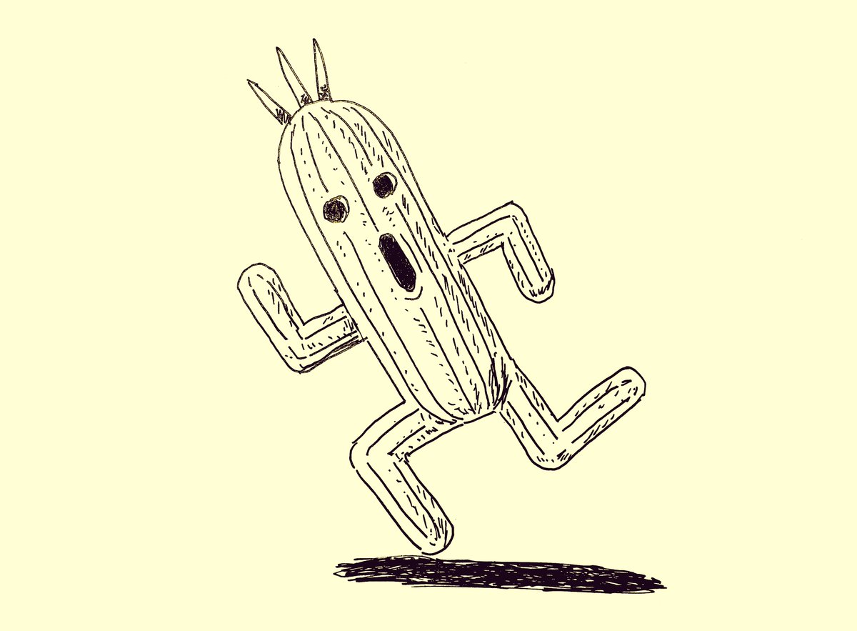 Damian_Quinn666's tweet photo. A quick one tonight for inktober. A certain few will know.
#cactus #inktober2026 #cactuar #finalfantasy #tenthousandneedles https://t.co/mplyVfPLTU