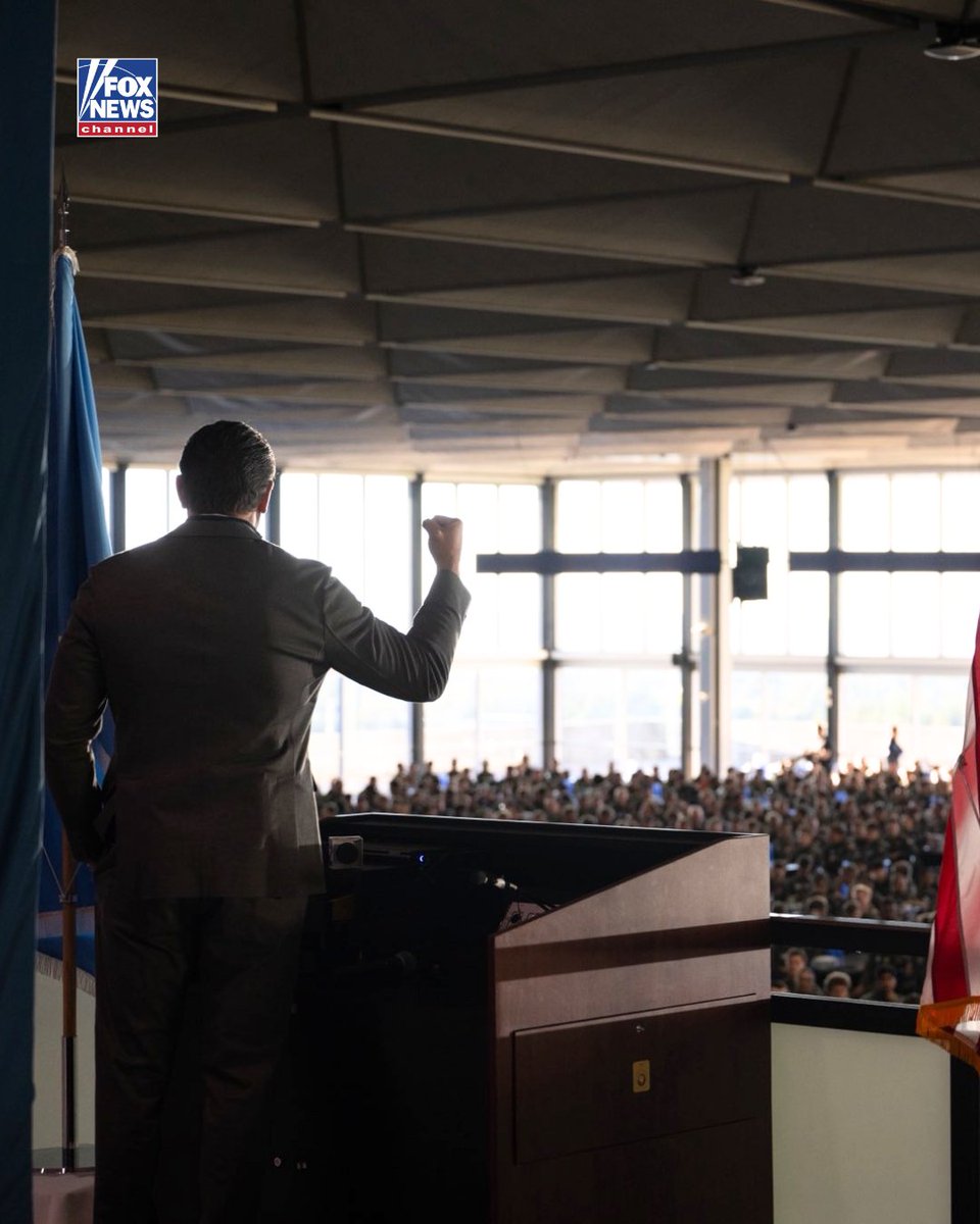 FoxNews's tweet photo. "[The best of the best] don't reside in D.C. They don't reside in Hollywood. They don't reside in New York City. They reside in Colorado Springs. ... The real 1%."

@SecWar Pete Hegseth's message to Air Force Academy cadets during a visit to the U.S. Air Force Academy in Colorado Springs, meeting with cadets as part of his nationwide "Send Me Tour."

The visit marks the second official stop of the military recruitment and outreach initiative, with Hegseth spending the day engaging with cadets and highlighting military service.