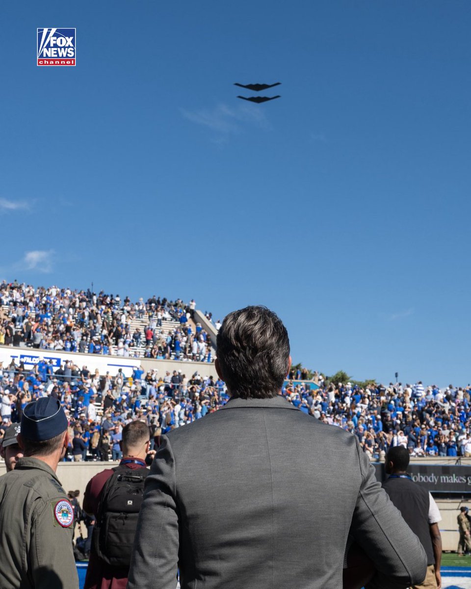 FoxNews's tweet photo. "[The best of the best] don't reside in D.C. They don't reside in Hollywood. They don't reside in New York City. They reside in Colorado Springs. ... The real 1%."

@SecWar Pete Hegseth's message to Air Force Academy cadets during a visit to the U.S. Air Force Academy in Colorado Springs, meeting with cadets as part of his nationwide "Send Me Tour."

The visit marks the second official stop of the military recruitment and outreach initiative, with Hegseth spending the day engaging with cadets and highlighting military service.