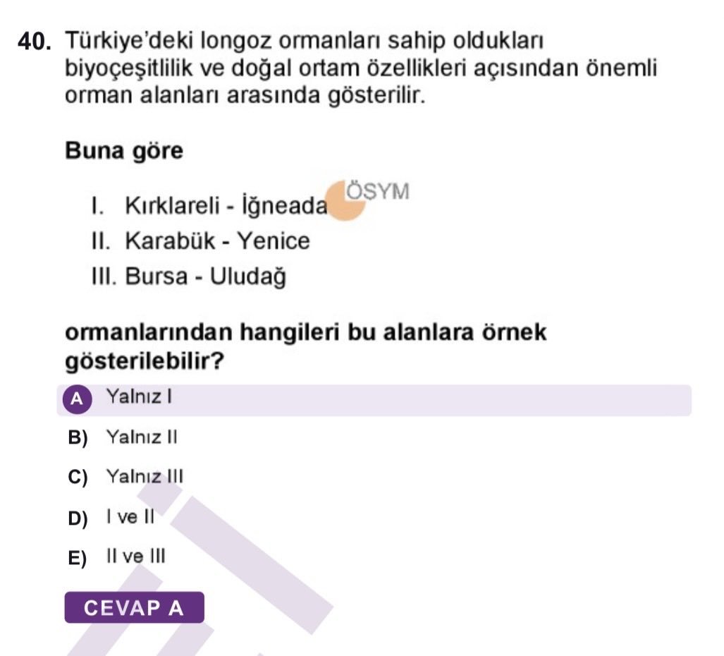 niss_yan's tweet photo. Bizim çalıştığımız orman çeşitleri ve topraklar...
ÖSYM'nin sorduğu orman çeşidi...
Longoz yaktın bizi.
#kpssönlisans https://t.co/CZimNwNaK9