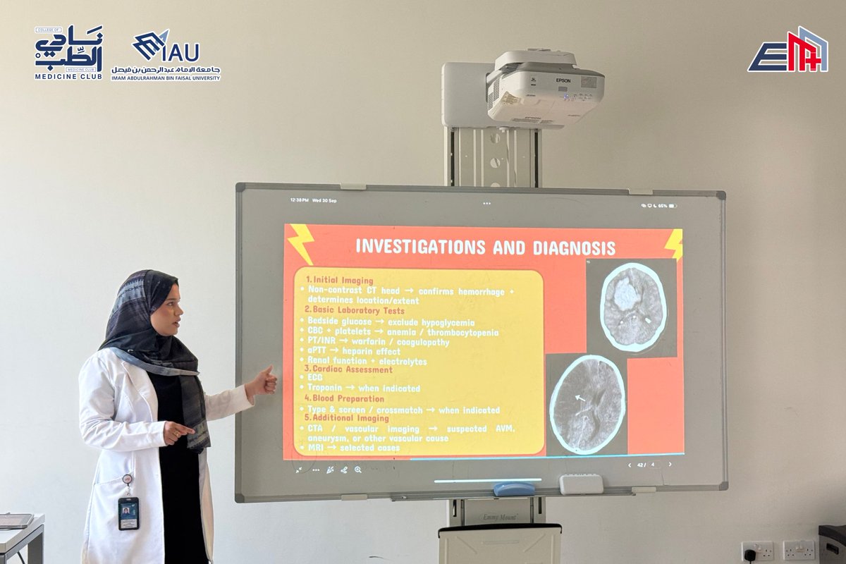 EMClubIAU's tweet photo. لما يبدأ ارتفاع الضغط يصير حالة طارئة، القرار يفرق

جانب من ورشتنا Hypertensive Emergencies، يوم جمع بين الحالات السريرية والتطبيق العملي في أجواء تفاعلية 🔥🩺 https://t.co/UbULsUSFyh