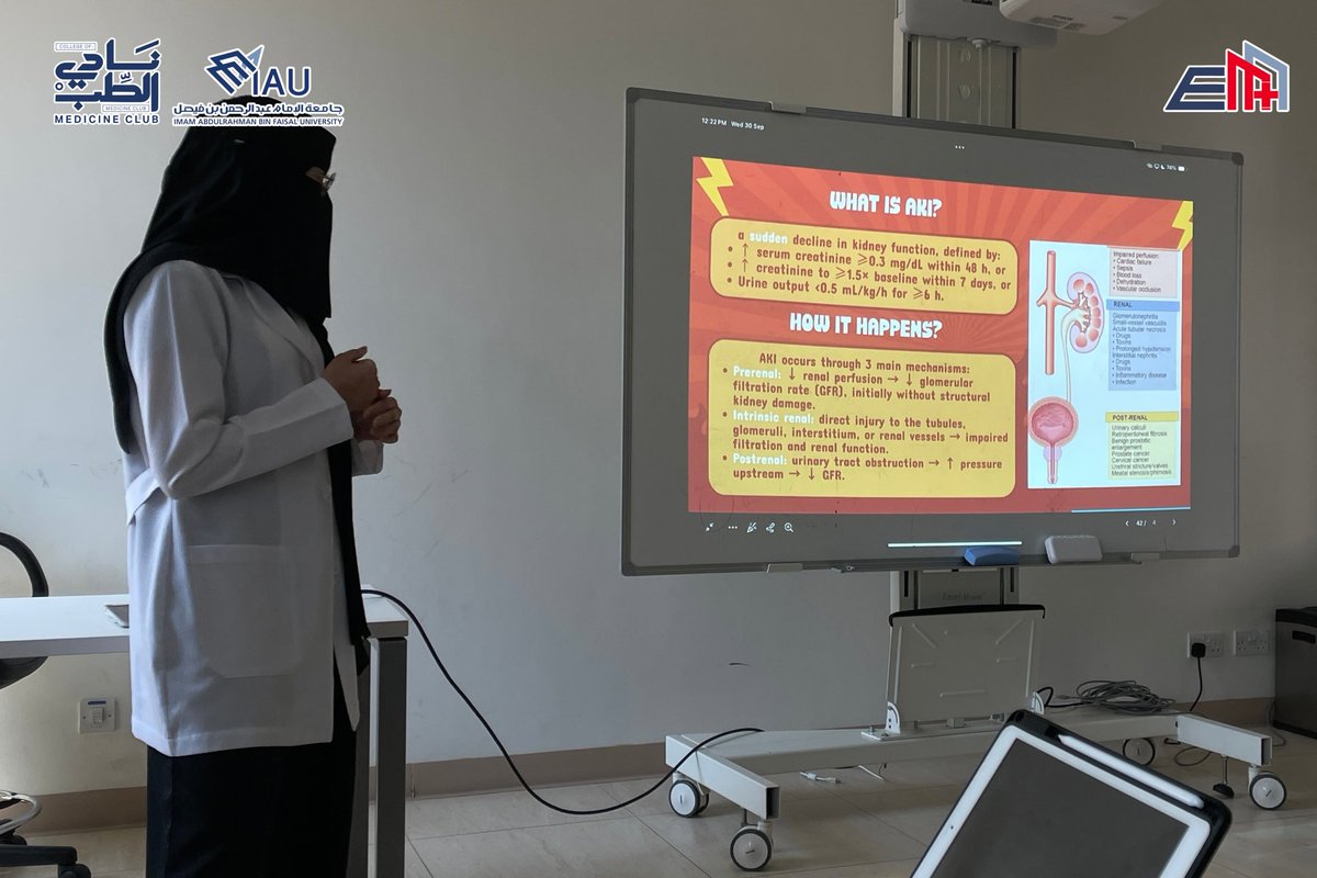 EMClubIAU's tweet photo. لما يبدأ ارتفاع الضغط يصير حالة طارئة، القرار يفرق

جانب من ورشتنا Hypertensive Emergencies، يوم جمع بين الحالات السريرية والتطبيق العملي في أجواء تفاعلية 🔥🩺 https://t.co/UbULsUSFyh