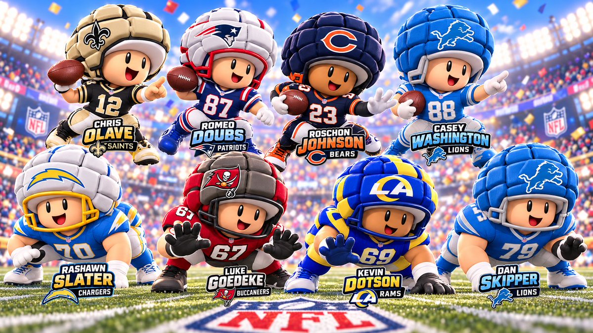FantasyWeek's tweet photo. Not loving the puffy helmets. https://t.co/MP7zAKRcrP