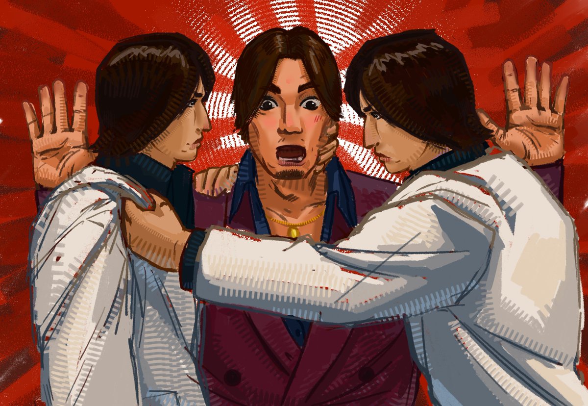 Gooseshmel's tweet photo. Day 4: Confusion

Fast kazuya (idk how they ship called 🥀) sketch
#rggtober2026 #rgg #yakuza #龍が如く https://t.co/1rJ2RR96V8