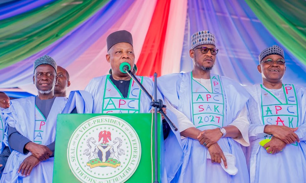dikko_radda's tweet photo. Welcoming New APC Members, strengthening our party ahead of the 2027 General Elections. 

I am deeply grateful to the Vice-President of the Federal Republic of Nigeria, His Excellency Senator Kashim Shettima, (@officialSKSM ), GCON, for his visit to Katsina State and for his encouraging words about our administration and the progress we are making together.

His words, “We are proud of what you are doing here,” are a great honour and a renewed responsibility to continue serving our people with humility, courage, and dedication.

I warmly welcome the thousands of new members who have joined the APC from various political parties. Your decision is a strong demonstration of growing confidence in our leadership, our party and the direction of Katsina State.

I also welcome the renewed commitment of our political leaders and stakeholders, including my brother, Dr Mustapha Inuwa. This is a time to put aside our differences, unite under one platform and work together for the progress of our State.

We will continue to consolidate our achievements, support the Renewed Hope Agenda of President Bola Ahmed Tinubu and build a stronger and more peaceful Katsina.

I remain grateful to the people of Katsina for their trust and support. We will continue to serve you with sincerity, accountability and an unwavering commitment to development.