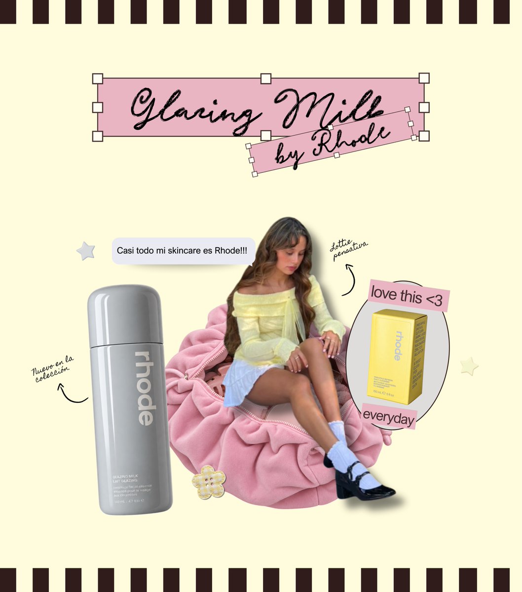 fragilcielo's tweet photo. Estoy demasiado feliz de que por fin me llegara Glazing Milk ♡ literalmente todo mi skincare es de rhode, así que obviamente tenía que sumarlo a mi rutina. Me hacía mucha ilusión probar esta esencia de ceramidas y siento que llegó justo para completar mi pequeña colección. Gracias Rhode por los regalos. ✧˖°🪞🪽⋆ ˚｡