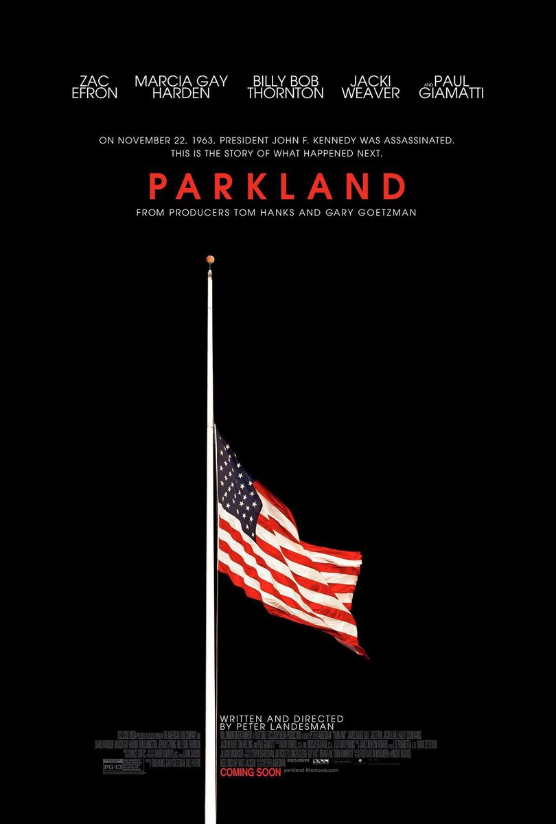 FilmNewsNos's tweet photo. 🎬MOVIE HISTORY: 13 years ago today, October 4, 2013, the movie ‘Parkland’ opened in theaters!
#ZacEfron #JackieEarleHaley #JamesBadgeDale #MarciaGayHarden #BillyBobThornton #JackiWeaver #PaulGiamatti #TomWelling #ColinHanks #DavidHarbour #RonLivingston #JeremyStrong https://t.co/7aa3hgYz5d