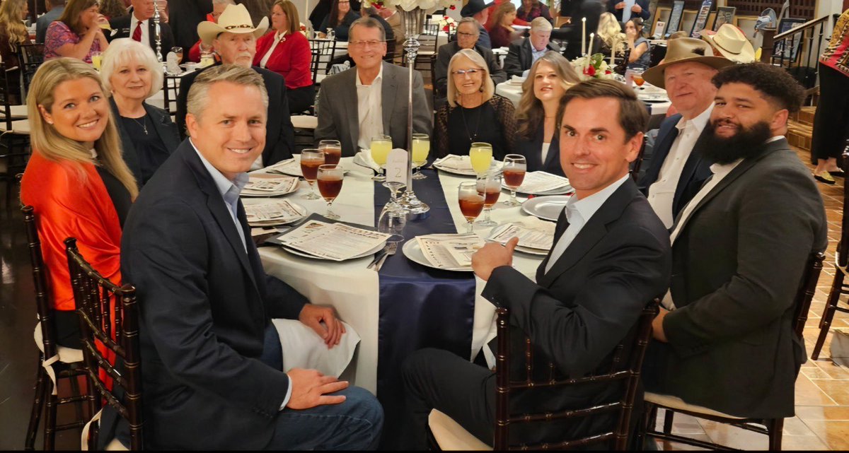brianeharrison's tweet photo. Fantastic time emceeing the @EllisCountyGOP fundraiser last night and welcoming back our next Attorney General @mayes_middleton, @SenatorBobHall, and soon to be Court of Criminal Appeals Judge @smithfortx to HD-10!

It's because of the grassroots patriots in Ellis County- and all across our state- that we will keep Texas red at every level!