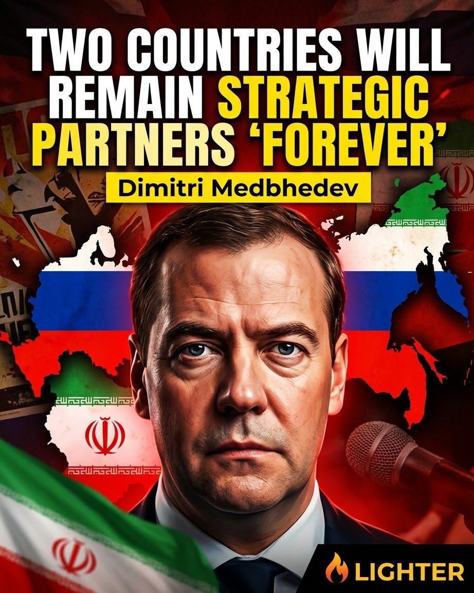 FaceofAnalyst's tweet photo. The deputy chairperson of Russia’s Security Council, Dmitry Medvedev expressed the value of Russian-Iranian diplomatic ties and said the two countries will remain strategic partners "forever", Iranian media reports. #iran #tehran #Russia #bangladesh https://t.co/P6HugfUCvR