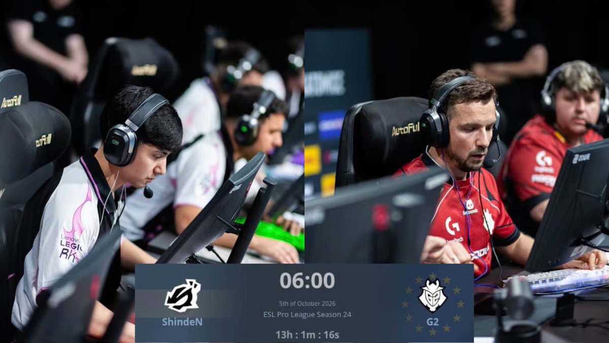 JoakkoRdz_'s tweet photo. ⚪️ #Shinden || El roaster argentino enfrentará a #G2 en la próxima fecha de la @ESLCS , ambos se encuentran 0:2 en este formato y se juegan su última chance mañana.

Los europeos vienen de perder 2-0 contra #Navi y 2-1 contra #1Win 

El enfrentamiento será a las 6am🇦🇷 https://t.co/W41dTBAHC6