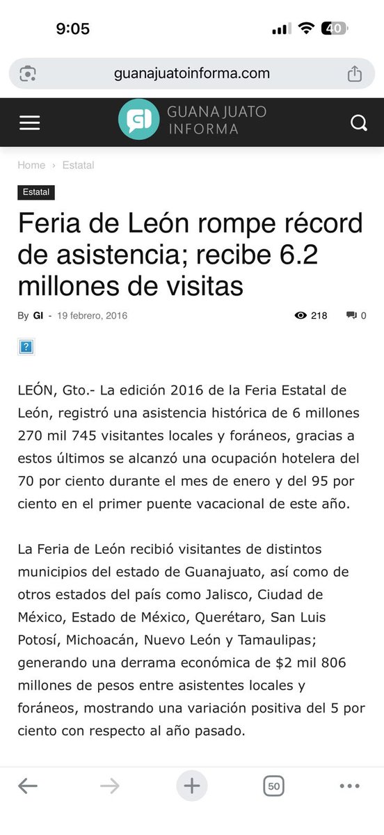 davidnovoatosca's tweet photo. Estimado @MiguelZacarias, valoro mucho tu trabajo y te considero un buen periodista. Precisamente por eso quiero aclarar, una última vez, algunas afirmaciones que has hecho reiteradamente sobre mi gestión al frente de la @FeriaDeLeon.

Has cuestionado tanto las cifras de afluencia como las de derrama económica. Incluso, cuando hablamos personalmente del estudio de derrama, me dijiste una frase que también has repetido públicamente: “quien paga manda”.

Vamos por partes y, sobre todo, con datos.

Primero, la afluencia.

Has señalado que durante mi gestión comenzaron a “inflarse” las cifras de asistencia. Sin embargo, basta revisar la hemeroteca.

En 2007 ya se hablaba de una afluencia de alrededor de 5.5 millones de personas.

En 2013, de 5.63 millones.

En 2016, de 6.27 millones.

En 2019, de 6.06 millones.

Y en 2020, de 5.585 millones.

Todos esos datos son anteriores a mi llegada a la presidencia del Patronato y adjunto las publicaciones para que cualquiera pueda verificarlos.

Por eso, independientemente de cualquier opinión, hay algo que la evidencia histórica permite establecer con claridad: las cifras de afluencia de ese orden existían muchos años antes de mi gestión.

Afirmar o insinuar que conmigo comenzaron a “inflarse” simplemente no coincide con la hemeroteca.

Ahora vayamos a la derrama económica.

Aquí has utilizado reiteradamente el argumento de “quien paga manda” para desacreditar el estudio.

El problema con ese razonamiento es que, llevado a sus últimas consecuencias, desacreditaría por principio cualquier estudio simplemente por identificar quién lo financió o contrató.

El Banco Mundial, por ejemplo, financia y contrata estudios, evaluaciones y consultorías relacionadas con proyectos y políticas en los que participa. Eso, por sí mismo, no convierte sus resultados en falsos. Su validez se analiza a partir de la metodología y la evidencia utilizada.

Pensemos también en el INEGI. Es un organismo constitucionalmente autónomo que se financia con recursos públicos. ¿Cuando publica una cifra favorable para México deberíamos asumir que está inflada porque “quien paga manda”? Evidentemente no.

Y en nuestro caso, además, el estudio fue realizado por SAI Consultores, firma fundada por Jaime Serra Puche. Utilizar “quien paga manda” como argumento para sostener que la derrama fue inflada implica también poner en duda la independencia y el profesionalismo de quien realizó el estudio, sin presentar evidencia de que sus resultados hayan sido manipulados.

Entonces vayamos a lo verdaderamente importante:

¿Qué está mal en el estudio? ¿La metodología? Perfecto. Señalemos concretamente qué está mal y discutámoslo con datos.

Por supuesto, toda metodología es susceptible de revisarse, mejorarse y perfeccionarse. Eso es muy distinto a afirmar, sin demostrarlo, que los datos fueron inflados.

Cuestionar es válido. Debatir también. Pero afirmar que “se inflaron los datos” requiere evidencia.

“Quien paga manda” puede expresar una sospecha u opinión, pero no demuestra que un estudio haya sido manipulado ni que sus resultados hayan sido inflados.

Porque una opinión, por más veces que se repita, no se convierte en un hecho.

Miguel, si después de revisar la hemeroteca y de analizar la metodología del estudio la conclusión sigue siendo simplemente que “se inflaron los datos” porque “quien paga manda”, entonces me parece que queda muy poco margen para un debate serio.

Los datos se pueden cuestionar. Pero se cuestionan con datos.

Te mando un saludo.