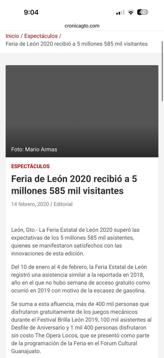davidnovoatosca's tweet photo. Estimado @MiguelZacarias, valoro mucho tu trabajo y te considero un buen periodista. Precisamente por eso quiero aclarar, una última vez, algunas afirmaciones que has hecho reiteradamente sobre mi gestión al frente de la @FeriaDeLeon.

Has cuestionado tanto las cifras de afluencia como las de derrama económica. Incluso, cuando hablamos personalmente del estudio de derrama, me dijiste una frase que también has repetido públicamente: “quien paga manda”.

Vamos por partes y, sobre todo, con datos.

Primero, la afluencia.

Has señalado que durante mi gestión comenzaron a “inflarse” las cifras de asistencia. Sin embargo, basta revisar la hemeroteca.

En 2007 ya se hablaba de una afluencia de alrededor de 5.5 millones de personas.

En 2013, de 5.63 millones.

En 2016, de 6.27 millones.

En 2019, de 6.06 millones.

Y en 2020, de 5.585 millones.

Todos esos datos son anteriores a mi llegada a la presidencia del Patronato y adjunto las publicaciones para que cualquiera pueda verificarlos.

Por eso, independientemente de cualquier opinión, hay algo que la evidencia histórica permite establecer con claridad: las cifras de afluencia de ese orden existían muchos años antes de mi gestión.

Afirmar o insinuar que conmigo comenzaron a “inflarse” simplemente no coincide con la hemeroteca.

Ahora vayamos a la derrama económica.

Aquí has utilizado reiteradamente el argumento de “quien paga manda” para desacreditar el estudio.

El problema con ese razonamiento es que, llevado a sus últimas consecuencias, desacreditaría por principio cualquier estudio simplemente por identificar quién lo financió o contrató.

El Banco Mundial, por ejemplo, financia y contrata estudios, evaluaciones y consultorías relacionadas con proyectos y políticas en los que participa. Eso, por sí mismo, no convierte sus resultados en falsos. Su validez se analiza a partir de la metodología y la evidencia utilizada.

Pensemos también en el INEGI. Es un organismo constitucionalmente autónomo que se financia con recursos públicos. ¿Cuando publica una cifra favorable para México deberíamos asumir que está inflada porque “quien paga manda”? Evidentemente no.

Y en nuestro caso, además, el estudio fue realizado por SAI Consultores, firma fundada por Jaime Serra Puche. Utilizar “quien paga manda” como argumento para sostener que la derrama fue inflada implica también poner en duda la independencia y el profesionalismo de quien realizó el estudio, sin presentar evidencia de que sus resultados hayan sido manipulados.

Entonces vayamos a lo verdaderamente importante:

¿Qué está mal en el estudio? ¿La metodología? Perfecto. Señalemos concretamente qué está mal y discutámoslo con datos.

Por supuesto, toda metodología es susceptible de revisarse, mejorarse y perfeccionarse. Eso es muy distinto a afirmar, sin demostrarlo, que los datos fueron inflados.

Cuestionar es válido. Debatir también. Pero afirmar que “se inflaron los datos” requiere evidencia.

“Quien paga manda” puede expresar una sospecha u opinión, pero no demuestra que un estudio haya sido manipulado ni que sus resultados hayan sido inflados.

Porque una opinión, por más veces que se repita, no se convierte en un hecho.

Miguel, si después de revisar la hemeroteca y de analizar la metodología del estudio la conclusión sigue siendo simplemente que “se inflaron los datos” porque “quien paga manda”, entonces me parece que queda muy poco margen para un debate serio.

Los datos se pueden cuestionar. Pero se cuestionan con datos.

Te mando un saludo.