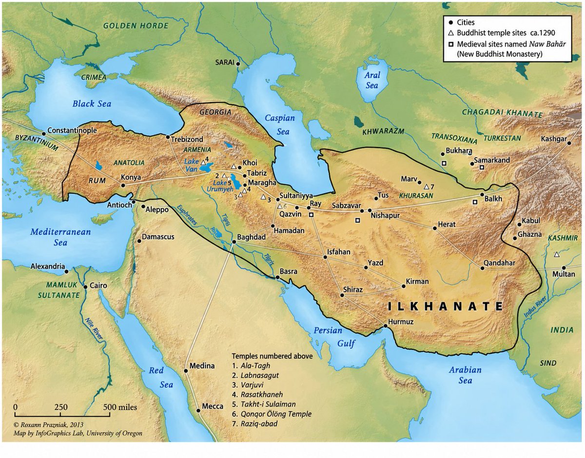 PuccFriction's tweet photo. Of course it did , Arghun ruler of the Ilkhanid was a devout Buddhist who constructed numbers of temple across his Kingdom https://t.co/BO1fOUm3Gn