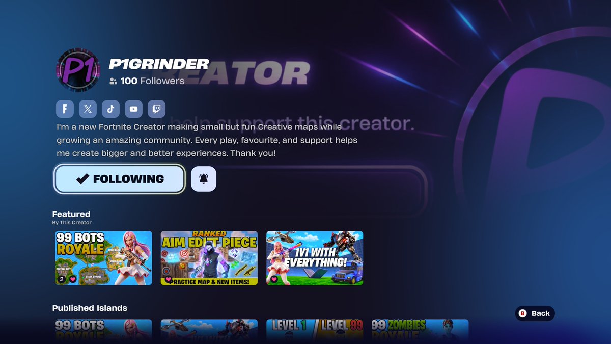 YTP1Grinder's tweet photo. I Spent 22,500 Vbucks On Gifting people on my friend's List!
Want to see more gifting & Giveaways? ๐
๐ Subscribe to my YouTube
๐ Use Creator Code: P1Grinder
๐ Follow me on Fortnite!
#EpicPartner #EpicCreator #Fortmares #Fortnite #Giveaway #FNAF #FortniteFNAF #CodeP1Grinder https://t.co/C3l2IHiokG