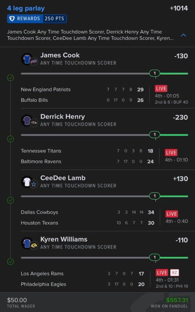 A1Fantasypicksx's tweet photo. Another one🤑🤑🤑

CASH THAT SHIT 💵 https://t.co/h84iKYLSVE