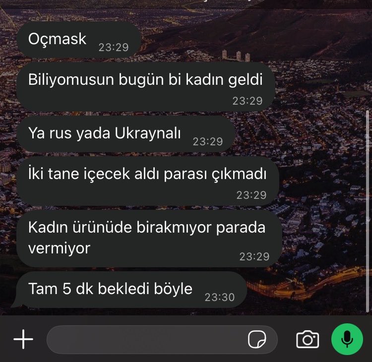 esristormm's tweet photo. Bugün arkadaşımın çalıştığı yerde başına gelen olay. Bu Ruslar en az Suriyeli ve Afganlar kadar başımıza büyük bela açacak https://t.co/rhiEovtVTF