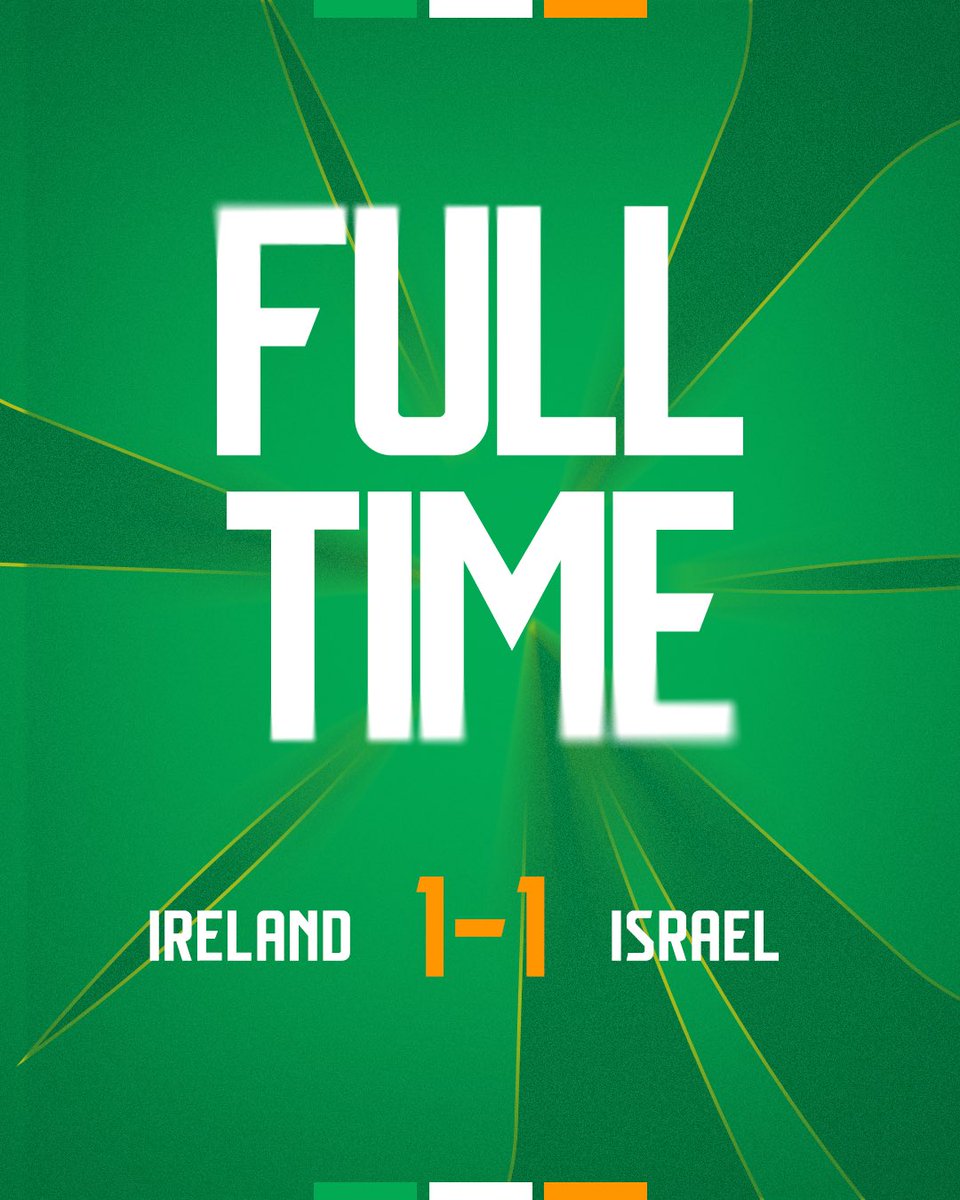 IrelandFootball's tweet photo. FT | We take a point. https://t.co/xdGlDaABy9