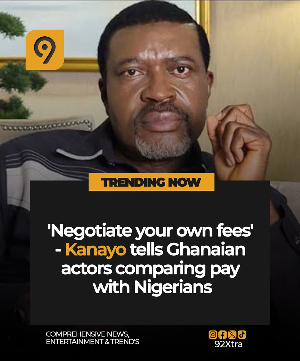 92Xtra's tweet photo. Kanayo O. Kanayo has urged Ghanaian actors to negotiate their own fees instead of comparing their earnings with what Nigerian actors receive.

The veteran Nigerian actor said actors should focus on building their value and negotiating better deals within the industry.

#92Xtra https://t.co/JrCdBQ38CM