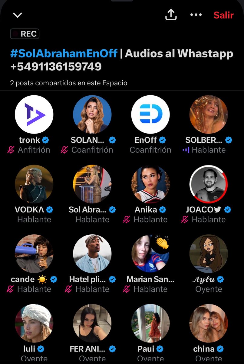 SolMiVodka's tweet photo. Dos horas y media hablando con su fandom como una llamada de WhatsApp normal. TE AMAMOS @SolangeAbraham acá vamos a estar siempre para vos reina https://t.co/6hBQhnrXNc