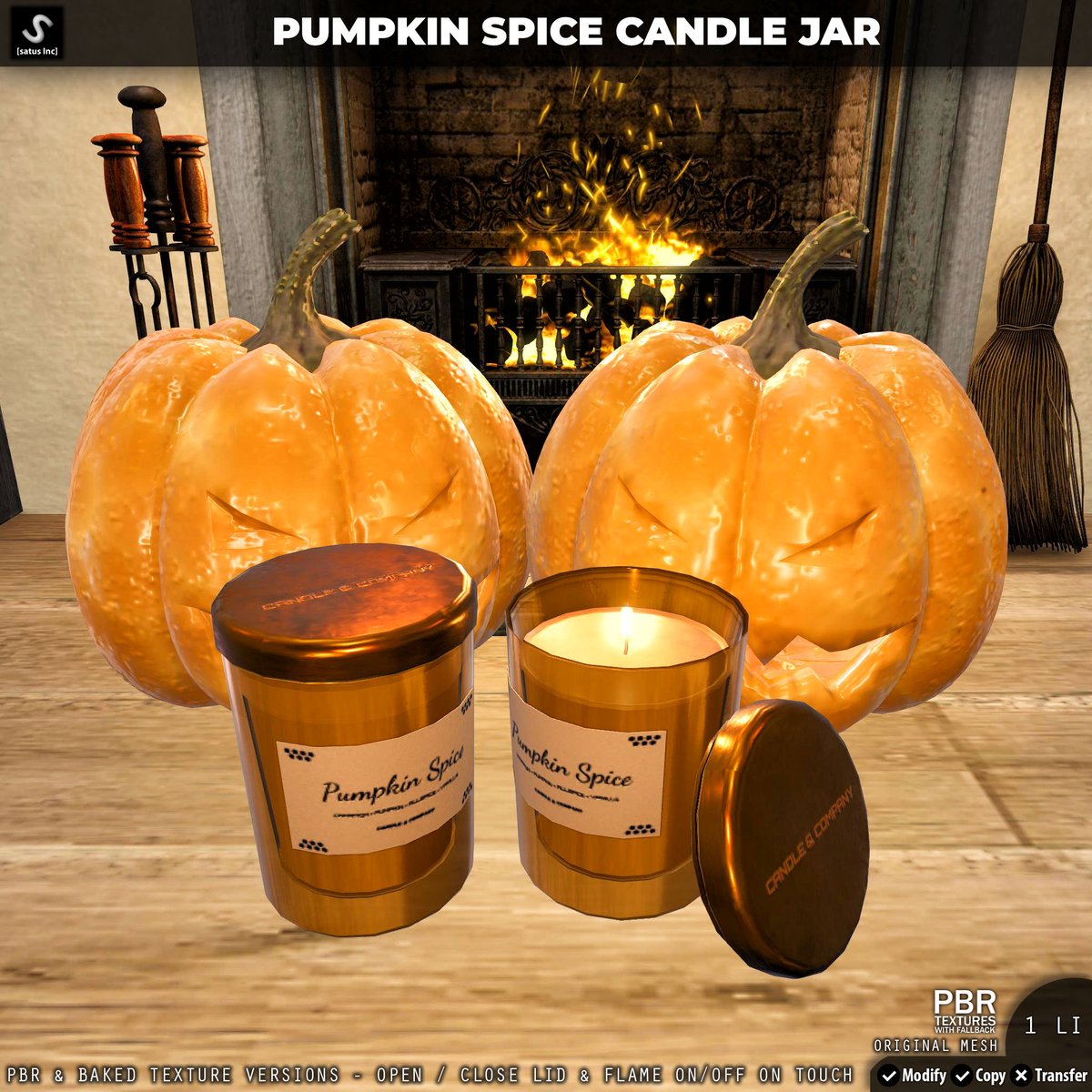 TeleportHub's tweet photo. Pumpkin Spice Candle Jar Halloween 2026 Gift by [satus Inc] - Teleport Hub - Second Life Freebies - #secondlife #freebies #slfreebies #teleporthub #slnews

https://t.co/cKHKkfdJvd https://t.co/kBneTCyda3