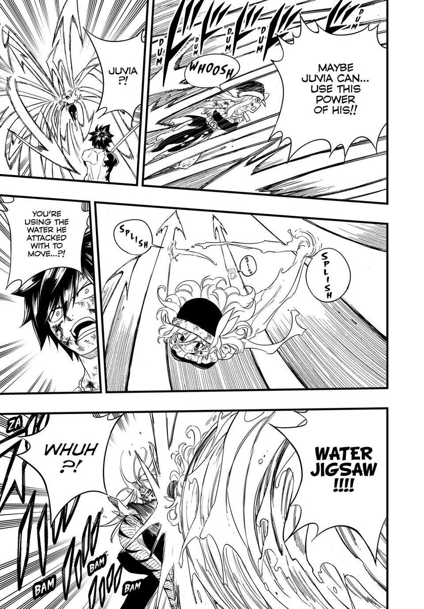 Worthlessbakaaa's tweet photo. Mind you Juvia used waterbody to get them out of Anchor's maguc, USED his magic to maneuver around and used it to damage him. Juvia used quick thinking break the chains that was gonna kill her + faked her death THEN straight overrode Anchor's Primal Azure. She is busted. 😭 https://t.co/JrQqlalWvZ
