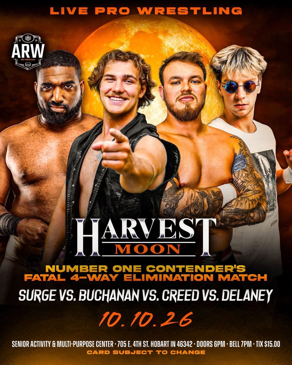_ErikSurge_'s tweet photo. 🧨MAJOR ACTION THIS WEEK🧨

🟣10/8 @ovwrestling 
🔵10/9  @ChiStyleW 
🟡10/10 @ARWPRO 

“Destiny arrives all the same.“

#DaHistoryMaker #DaBomb #KentuckyWrestling  #fyp #OVWWrestling #HottestStarintheMidwest  #ChicagoWrestling  #IndyWrestling https://t.co/F14weIb6x8