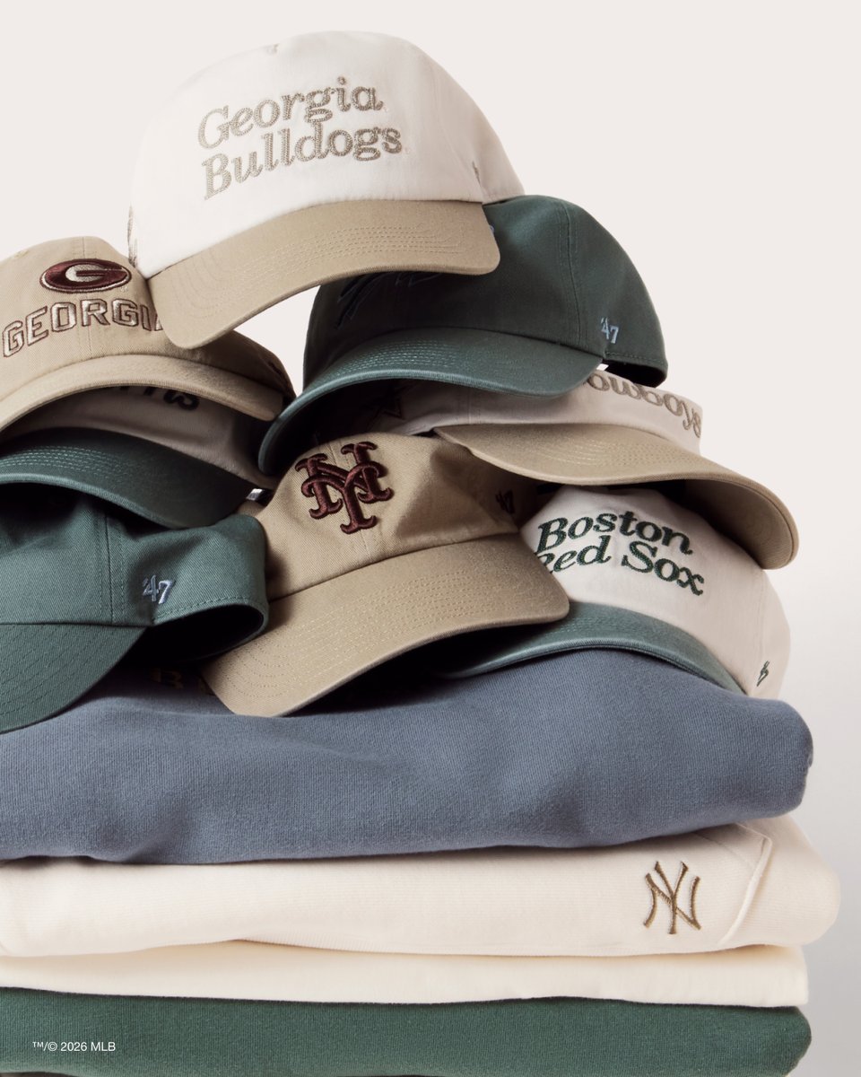 47's tweet photo. Autumn Essentials. For game day and every day in between.

Explore the collection: https://t.co/sxFW7oqzYW https://t.co/K38sT0tvll