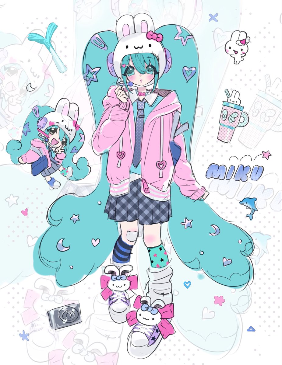 Komatsu_zyy's tweet photo. 随便发吧 上次画兔兔miku是三年前了🫧
#miku #art https://t.co/KhI9z8dovW