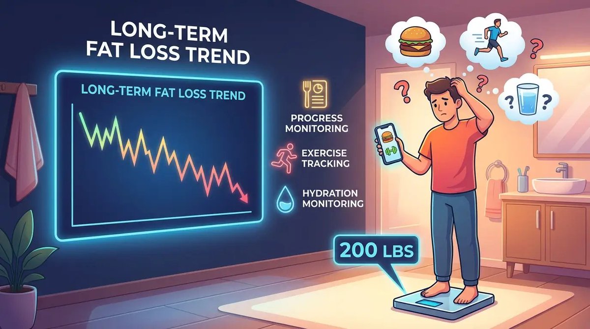 TheDiffApp's tweet photo. How Do I Know If My Calorie Deficit Is Actually Working?
Single-day weigh-ins lie. Watch the trend. Know what you'll weigh tomorrow, today.
https://t.co/LvrU2rpAQE
#CalorieDeficit #TheDifference https://t.co/uRqdcsdgzc