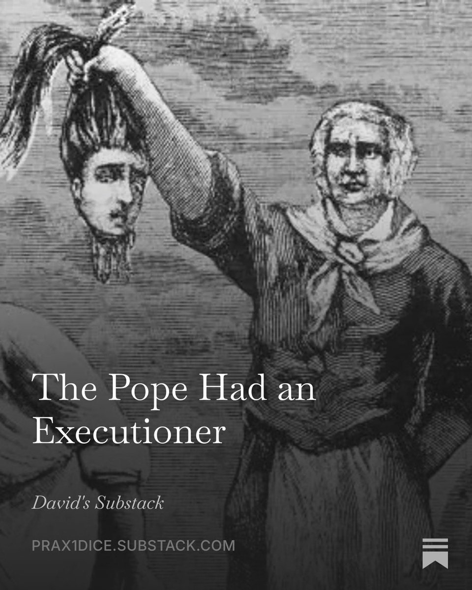 prax1dice's tweet photo. The Pope had an executioner https://t.co/8wcmTt9bgW https://t.co/Ue1RgIXNtH