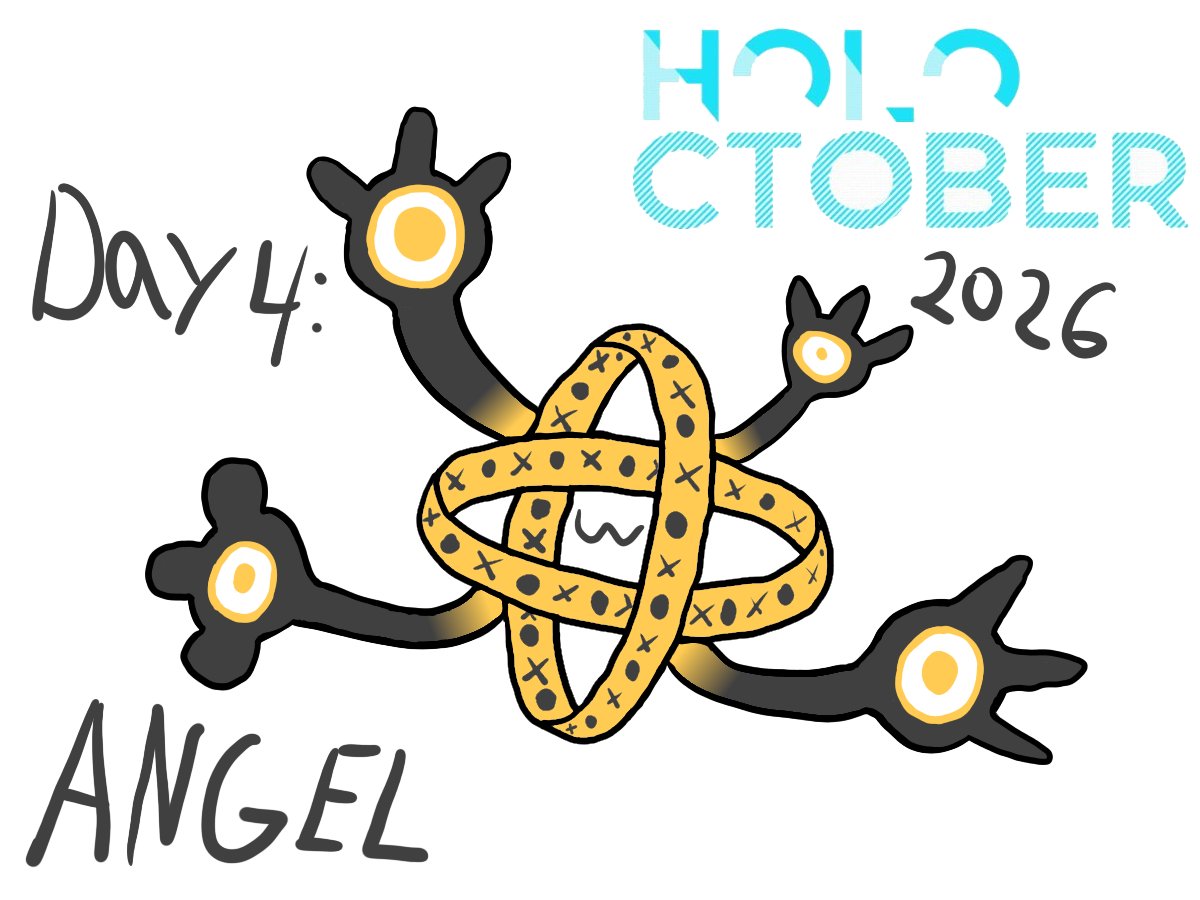 DaLulunatic's tweet photo. Day 4: Angel

Be not afraid, this grem just wants a burnt marshmallow treat!

#holoctober #rkggk https://t.co/eN9fmnkmKv
