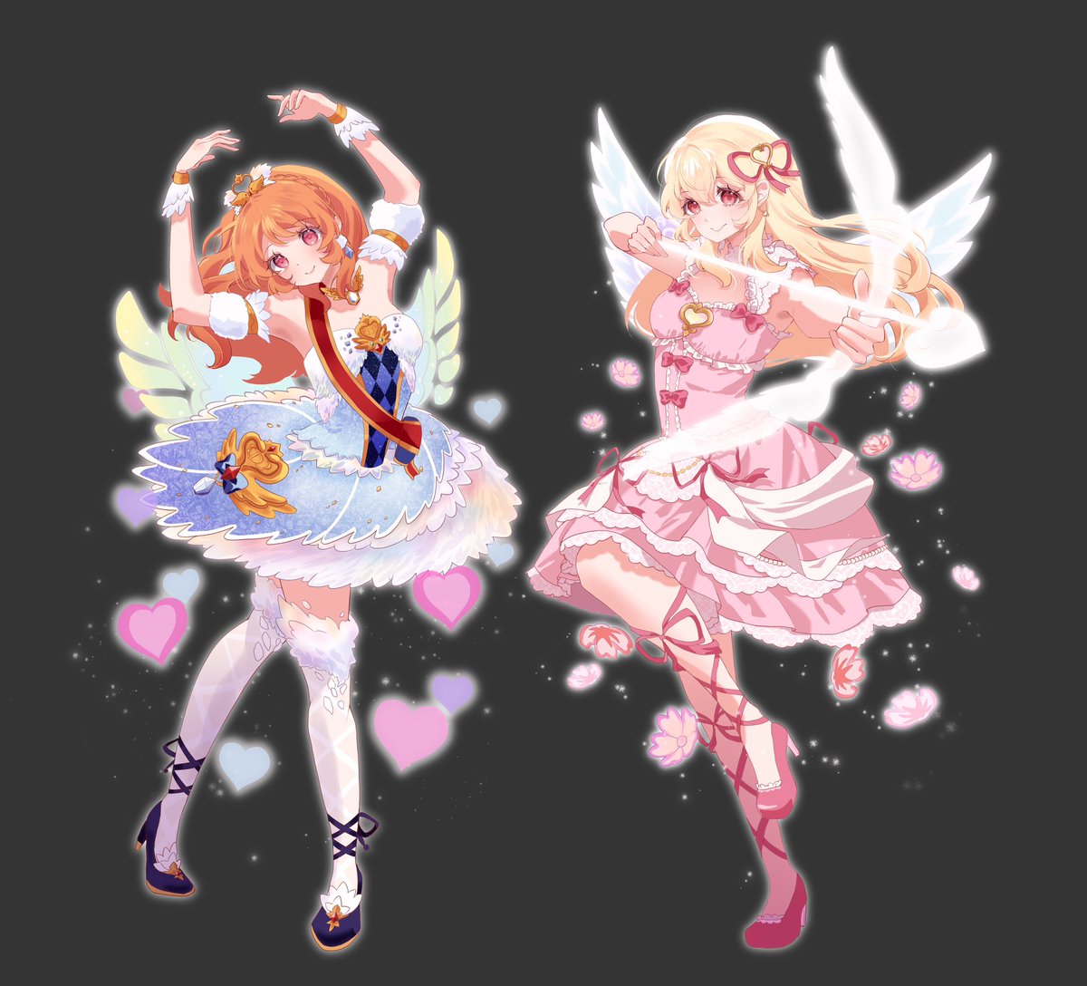 pinkuchii's tweet photo. Ichigo and akari artwork for my cf23 standee 🫶 https://t.co/HiczdkaJq1