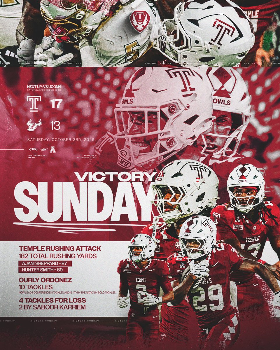 Temple_FB's tweet photo. Full team effort 💯

#TempleTUFF https://t.co/pc5dFacZeQ