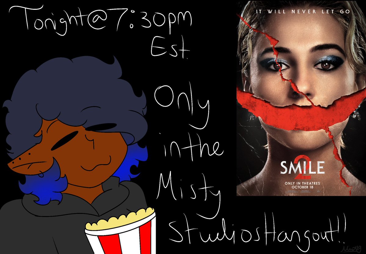 misty_stud58708's tweet photo. Hey everyone! I’m hosting a movie night tonight at 7:30pm est in my discord server. You should come!
https://t.co/zFVPc4YUuu
#smile #smile2 #horror #movies #horrormovie https://t.co/3kCxyPIfrt