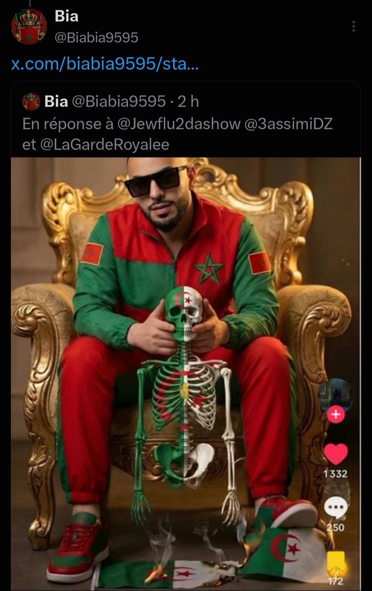 3assimiDZ's tweet photo. مروكي مذلول حاشاكم و العياذ بالله
يستعمل الذكاء الاصطناعي لأنه ليست فيه ريحة الرجلة 🤣 https://t.co/AvsuGAGYpj