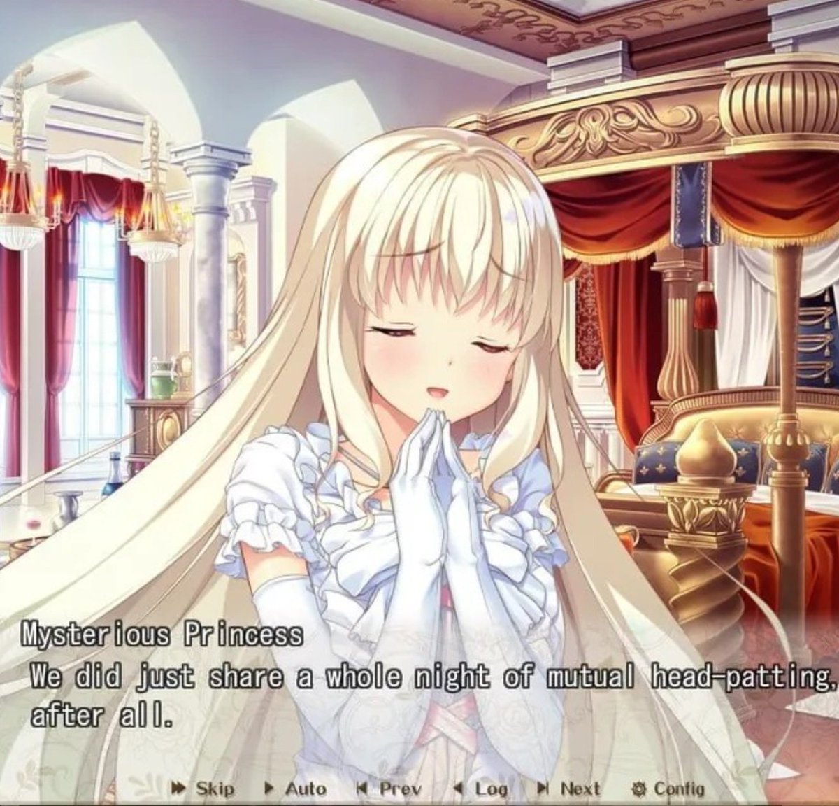 NookSite's tweet photo. 👑Everyone on X seems to be loving Rance turning into a kissing fiend, which is great. But more people need to know about HaremKingdom turning into HeadpatKingdom too.

#visualnovel https://t.co/gzJExRFH8B