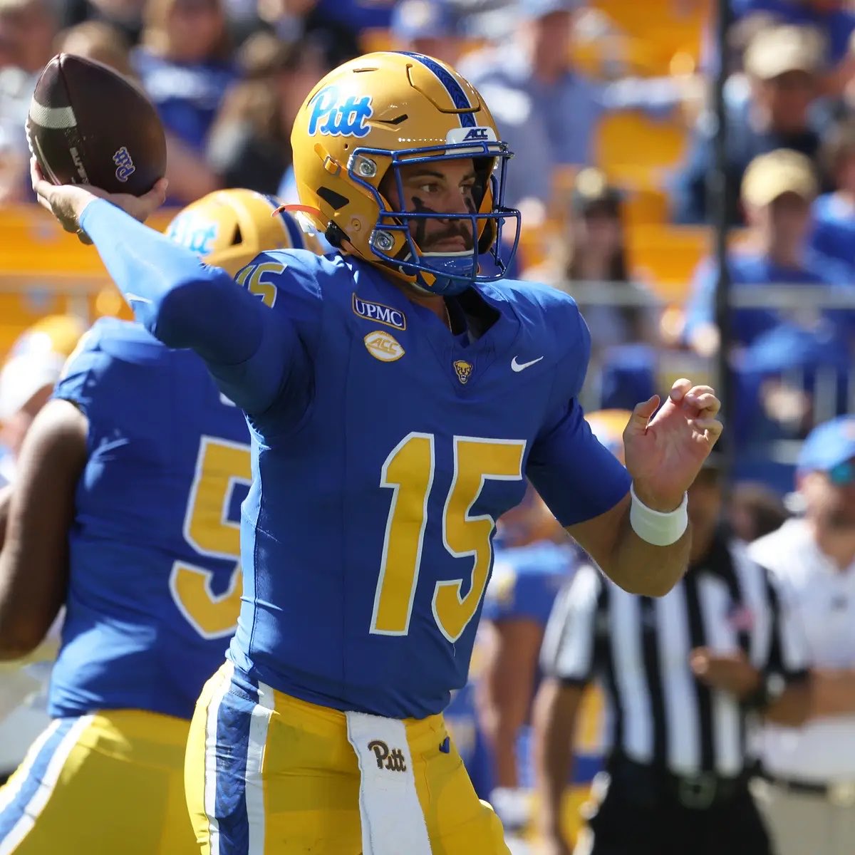 JJ_Kitchen40's tweet photo. This young man played his ass off vs VT. No practice reps during the week, thrown into the fire and he was able to do the job and hold it together. Holden with a full week of practice and prep will do wonders. #DoItFor6 #H2P https://t.co/GaO7XZV1tE