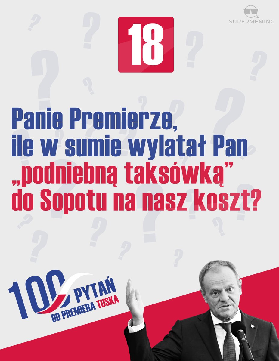 Supermeming's tweet photo. #100PytańDoPremieraTuska https://t.co/u2Axj9RGQC
