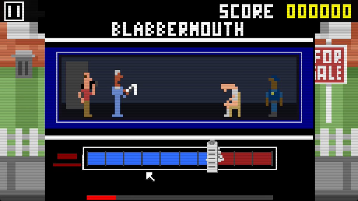 wrongchimp's tweet photo. @3rdEchoSounds A few development shots from Creep Takedown — a game of retro graphics, crude humour and a lot of bad decisions.  

Currently updating the interview mini games, adding new duds for Chas and Officer Collin Bobbit...  
https://t.co/HfRdsecXu2 https://t.co/VIjd3mn5oN