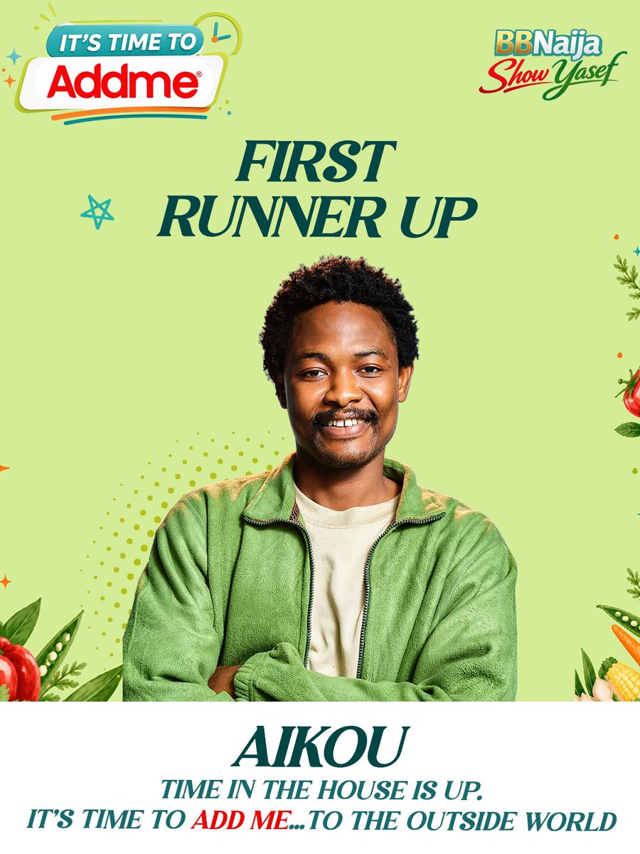 addmenigeria's tweet photo. Professor @AikouAjanaku 

A man of few words, but every one lands with a bite.

From The Gambit to the season’ s first runner-up ✨

#AddmeToBBNaija #BBNaija #ItsTimeToAddme
#Addme https://t.co/xTtWFhZeT6