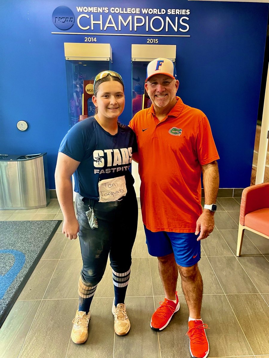 ToniTorquato30's tweet photo. I had a great time at the Fl. Gators Elite Prospect camp. I met some great girls from around the country. So thankful to Coach Walton and his amazing staff. https://t.co/mwbYaoLFXJ