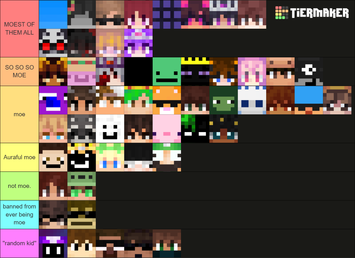 AlexaChxn's tweet photo. me and the gangs bliss smp moe tierlist we made late at night w everyone half asleep #blisssmp
atp call it moe smp https://t.co/vpfKYwa41k