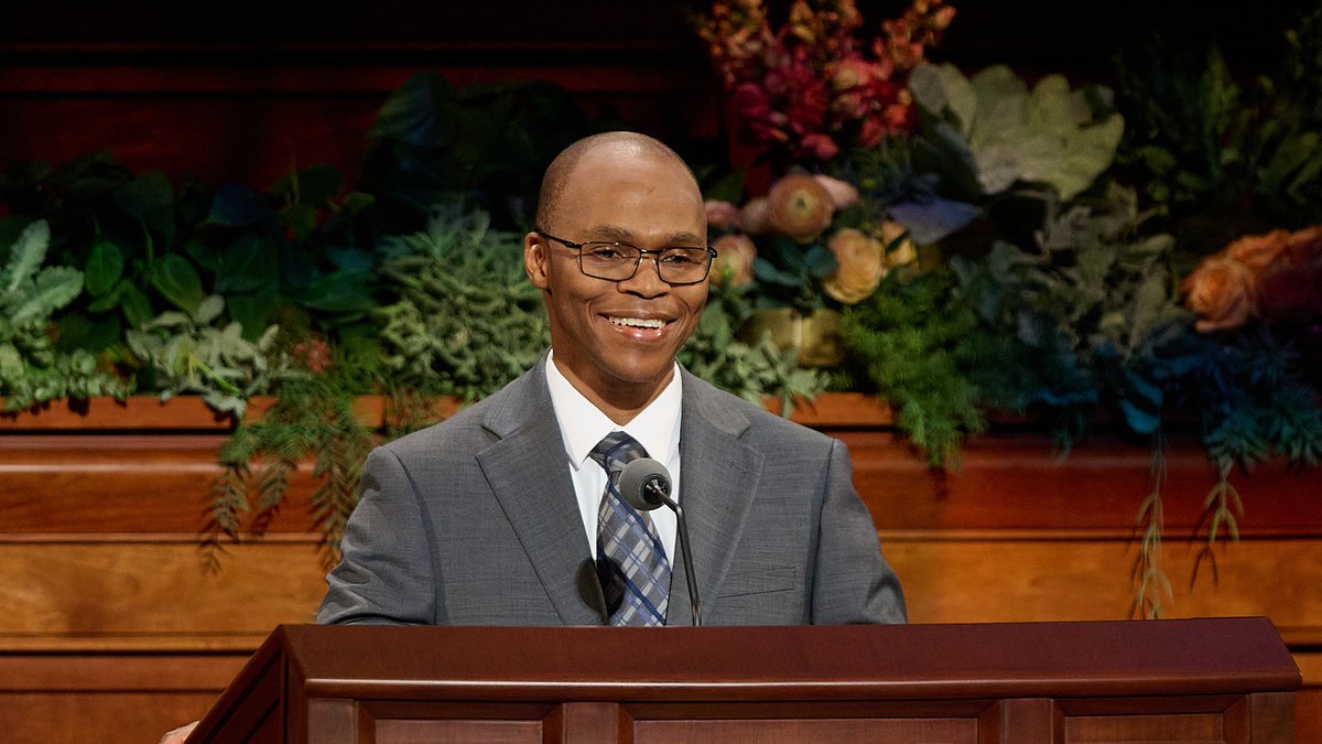 Ch_JesusChrist's tweet photo. "Whatever concerns, challenges and struggles we may have in our lives, the answer is always Jesus Christ."   

—Elder Thabo Lebethoa   
#GeneralConference 

https://t.co/04EgATUckj https://t.co/XgXPHlvSzT